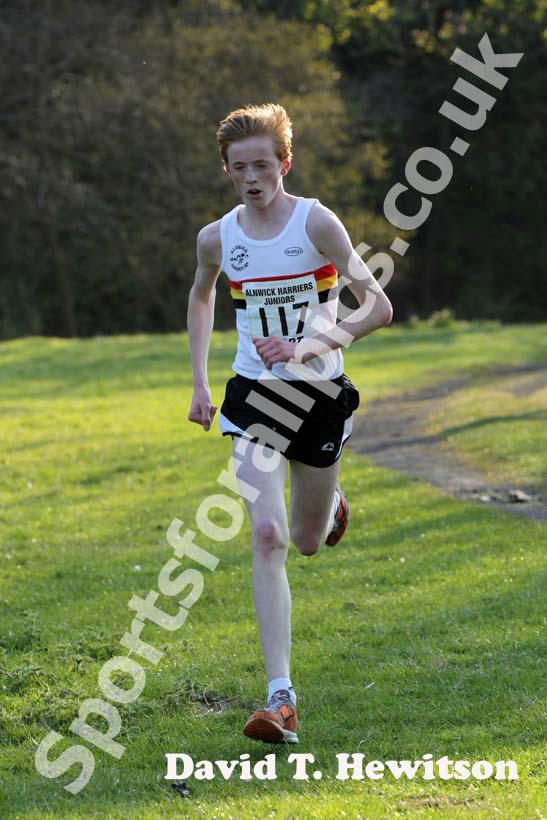 Adam Weightman (Alnwick) wins the 3k Junior Fun Run, Les Allcorn Memorial 10k, Alnwick.